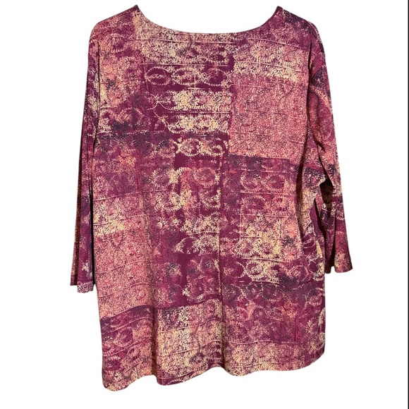 Lane Bryant Women's Red Patterned Top Size 22/24 - Picture 2 of 4
